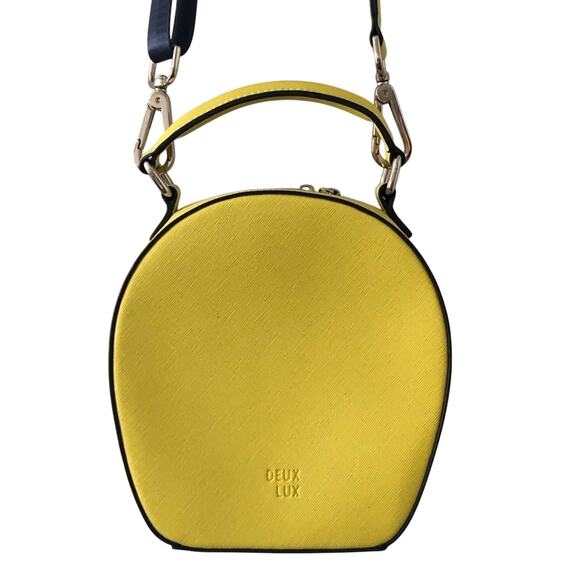 Deux Lux Yellow Annabelle Circle Crossbody Bag Purse - Picture 1 of 6
